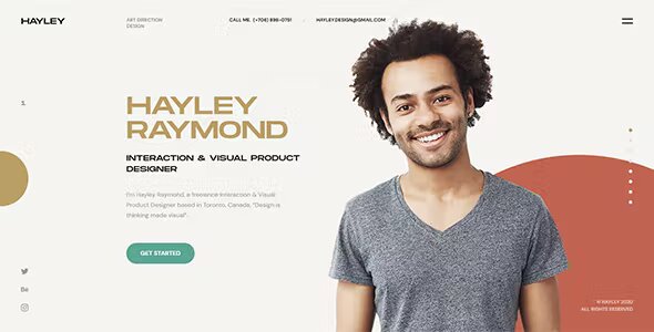 Hayley Creative Personal CV Resume