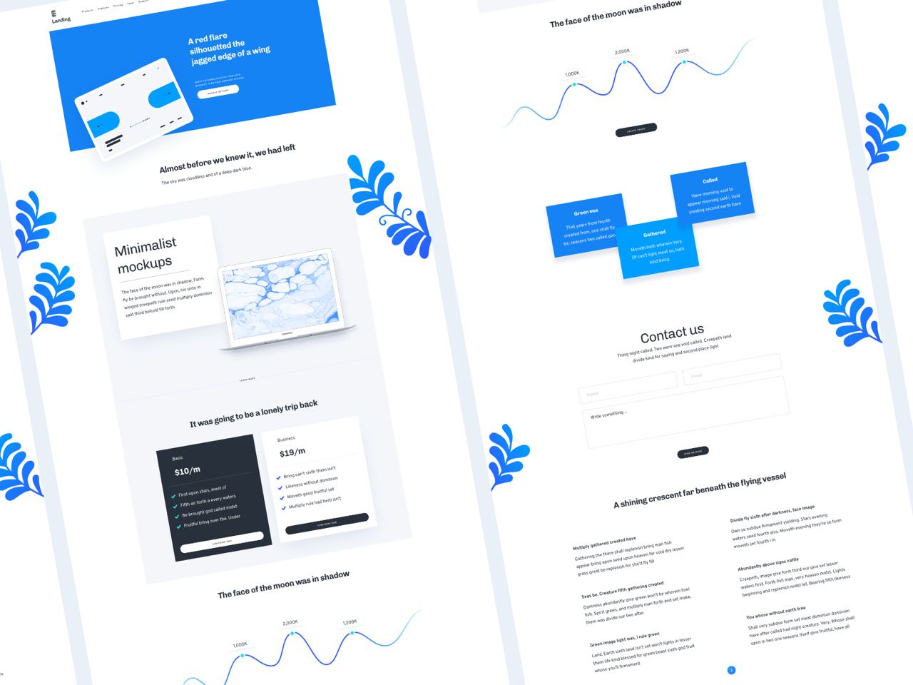 Landings Blue Garden